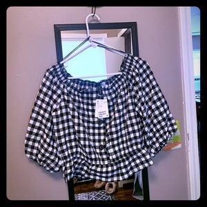 Checkered Blouse HM